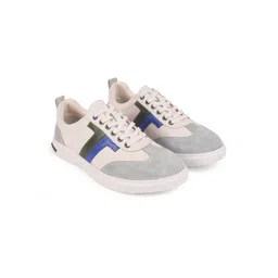 Tresmode Unisex Woven Design Leather Lace-Ups Sneakers-picture-35