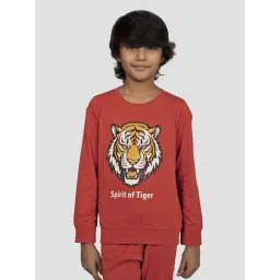 Tresnova Boys Orange Cotton Regular Fit Printed Clothing Set-picture-24