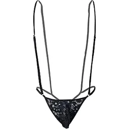 tress loom Men’s G-String Thong Underwear Sexy Low Waist Micro Bikini Briefs Lingerie with Elastic Waistband (ML-07685)-picture-27