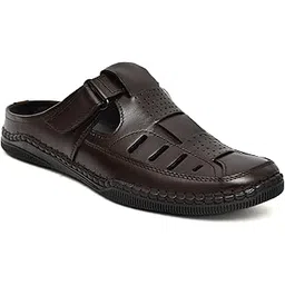 trestle Men's Flexible Slip On Formal Official Comfortable & Lightweight Daily Use Casual Buckle Sandal-picture-28