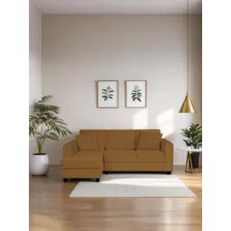 Trevi Aristocrat Velvet LHS 5 Seater Sectional Sofa (Mocha)-picture-38