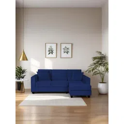 Trevi Aristocrat Velvet RHS 5 Seater Sectional Sofa (Blue)-picture-17