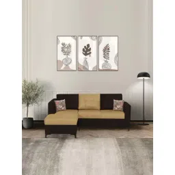 Trevi Omega LHS 5 Seater Sectional Sofa (Mahogany & Light Sand)-picture-33