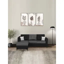 Trevi Omega LHS 5 Seater Sectional Sofa (Mystic Black & Grey)-picture-19