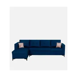 Trevi Omega LHS 6 Seater Sectional Sofa (Velvet Blue) image 4