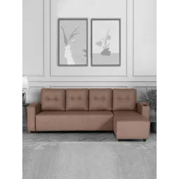 Trevi Topaz RHS 6 Seater Sectional Sofa (Husk Brown)-picture-11