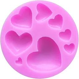 TREXEE 3D Silicone Loving Heart Shaped Baking Mold Fondant Cake Tool Chocolate Candy Cookies Pastry Soap Moulds (Pack of 1)-picture-23