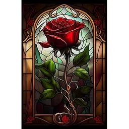 TREXEE Rose Diamond Painting Kits for Adults & kids,Rose DIY 5D Diamond Art Kits for Adults,Diy Diamond Paint By Numbers Kit Rose Gem Art Kits for Adults for Gift Home Wall Decor (16x12 inch)No Frame-picture-22