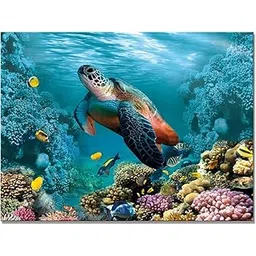 TREXEE Sea Turtle Diamond Art Painting Kits for Adults, Stained Glass Full Drill Diamond Dots Paintings for Beginners, Round 5D Paint with Diamonds Pictures (40X70 CM)(Unframed)-picture-14