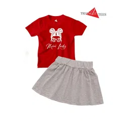 TRIANGLETEES Girls T-shirt with Skirt-picture-6