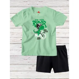 TRIANGLETEES Unisex Kids Printed T-shirt with Shorts-picture-18