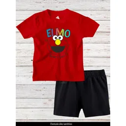 TRIANGLETEES Unisex Kids Printed T-shirt with Shorts-picture-26