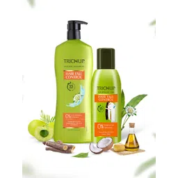 TRICHUP Set Of 2 Hair Fall Control Shampoo- 640 ml & Hair Oil- 200 ml-picture-32