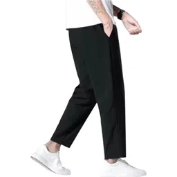 trifox Pack of 2 Men Solid Black, Dark Blue Track Pants image 3