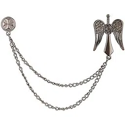 tripin Angel Shape Lapel PIN Brooch with RED Diamond Crystals for Men in A Gift Box TNSP1259-picture-10