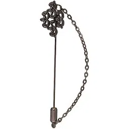 tripin Black Royal Shape Lapel PIN Brooch for Men in A Gift Box TNCP1237-picture-11