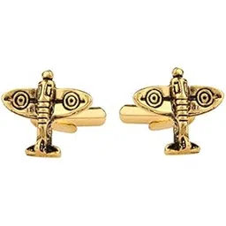 tripin Cufflinks For Men Golden Gold Aero Plane Shape Design For Office Corporate Party French Cuff Shirts Shirt Suit Blazer In A Gift Box Tshogold1571-picture-18