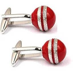 tripin Cufflinks for Men Silver Cricket Ball Shape Design for Office Corporate Party French Cuff Shirts Shirt Suit Blazer in A Gift Box TSBBPCRICBALL788-picture-10