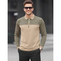 TRIPR Men Colourblocked Polo Collar T-shirt-picture-10