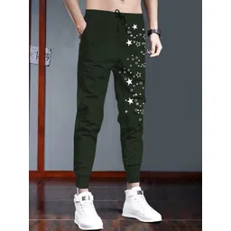 TRIPR Men Geometric Printed Cotton Mid-Rise Joggers-picture-29