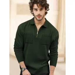TRIPR Men Polo Collar Relaxed Fit T-shirt-picture-34