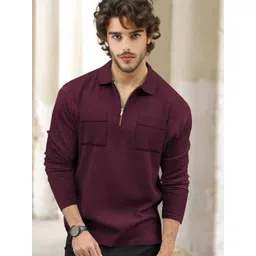 TRIPR Men Striped Polo Collar T-shirt-picture-21