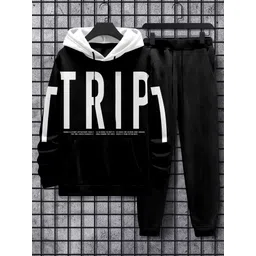 triptee Men Full Sleeve Printed Hooded Sweatshirt image 2