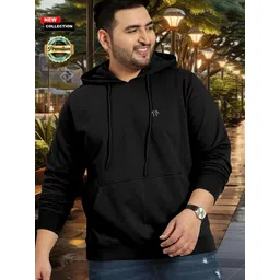 triptee Men Full Sleeve Solid Hooded Sweatshirt-picture-26