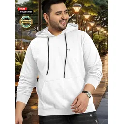 triptee Men Full Sleeve Solid Hooded Sweatshirt-picture-10