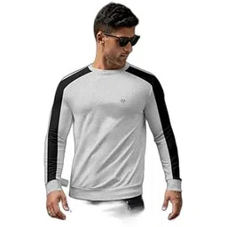 triptee Men Full Sleeve Solid Hooded Sweatshirt(TRIP-6346-M) Grey-picture-12