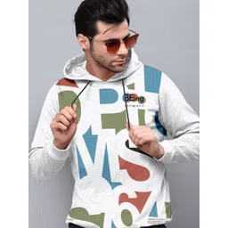 Triptee Men Printed Full Sleeve Hooded Pullover Sweatshirt-picture-11