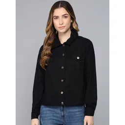 Tripursundari Fashion Lightweight Cotton Denim Trucker Jacket-picture-24