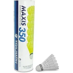 TRIUMPH Nylon Badminton Shuttlecocks, White Badminton Shuttlecock Pack of 6, Stable and Sturdy High Speed MAXIS-350i Badminton Shuttles, Training Shuttlecock for Indoor and Outdoor Sports-picture-15