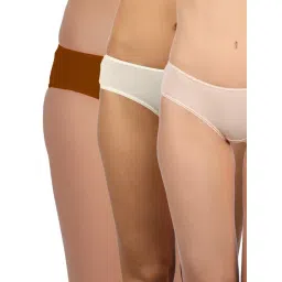 Triumph Beige & Brown Cotton Briefs - Pack Of 3-picture-40