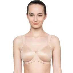 Triumph Beige Comfort Fit Textured Bra-picture-31