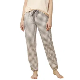 Triumph Beige Cotton Chequered Pyjama-picture-35