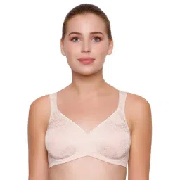 Triumph Beige Self Print Non Padded Bra-picture-30