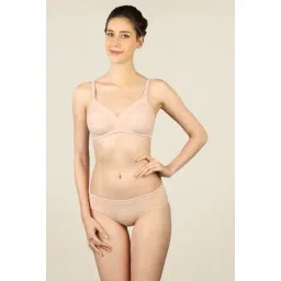 Triumph Beige Solid Seamless Bra-picture-25