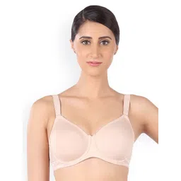 Triumph Beige Solid Underwired Non Padded Minimizer Bra-picture-12