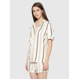 Triumph Beige Striped Night Shirt image 3
