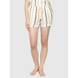 Triumph Beige Striped Night Shorts-picture-23