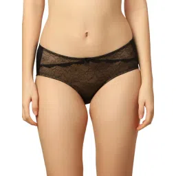 Triumph Black Self Design Hipster Panty-picture-13