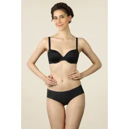 Triumph Black Solid Seamless Bra-picture-38