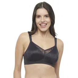 Triumph Charcoal Grey Lace Work Minimizer Bra-picture-20