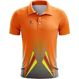 triumph Cricket Sports Jersey for Mens Full Printed DRI-FIT Cricket Polo T Shirt Half Sleeves Jersey Tess for Team Player Cricket Clothes-picture-11