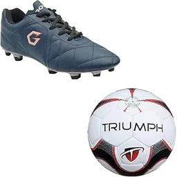 triumph Football Pu M-90 with Gowin Football Shoe Mercury Navy New Size-3-picture-13