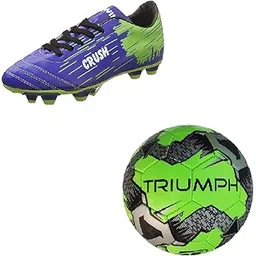 triumph Football Pvc Boss Green With Gowin Football Shoe Crush Blue Green Size-5-picture-20