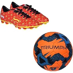 triumph Football PVC Boss Orange with Gowin Football Shoe Country Color Spain Size-10-picture-20