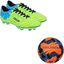 triumph Football Pvc Boss Orange With Gowin Football Shoe Crush Green Cyan Size-6-picture-29