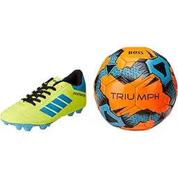 triumph Football Pvc Boss Orange With Gowin Football Shoe Destroyer Cyan Size-4-picture-50